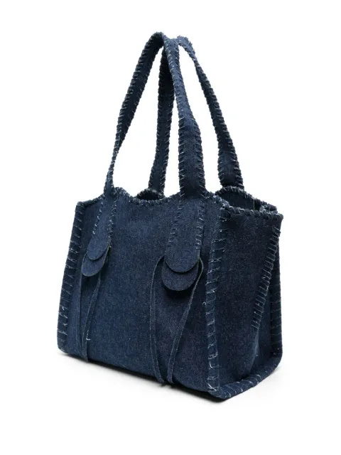 Chloé medium Monty denim tote bag CHC23AS561K59 - 2