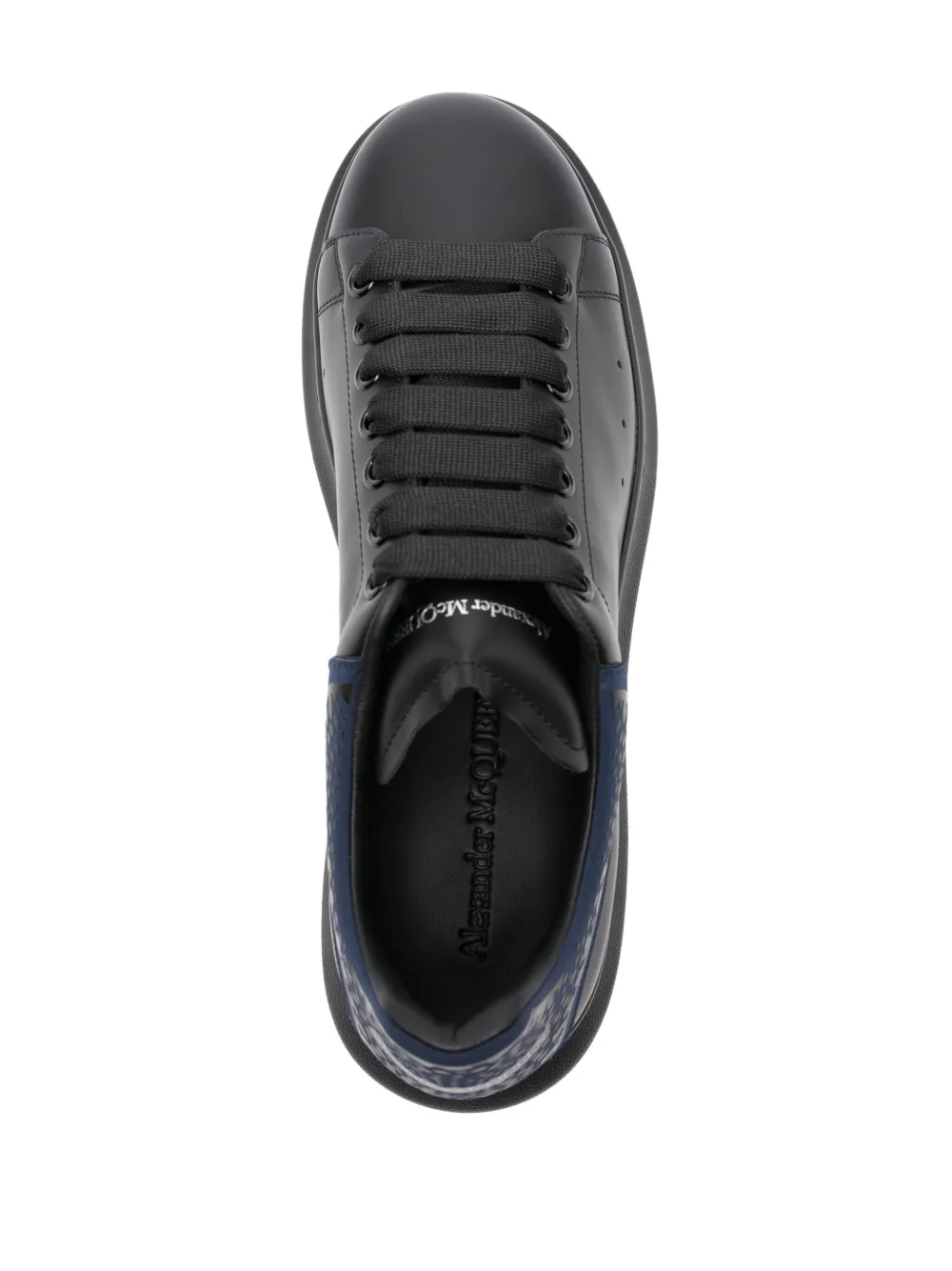Alexander McQueen lace-up leather sneakers Black