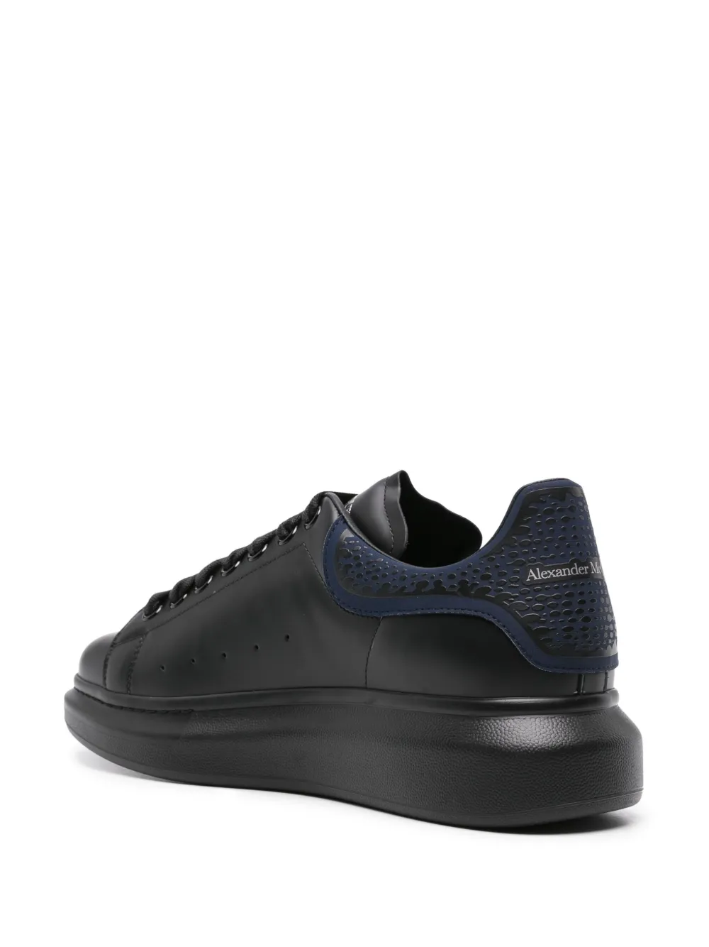Alexander McQueen lace-up leather sneakers Black