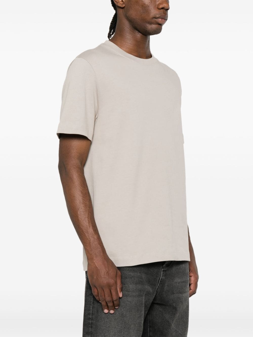 Helmut Lang Katoenen T-shirt met logoprint Beige