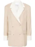 REMAIN two-tone double-breasted blazer - Neutrals