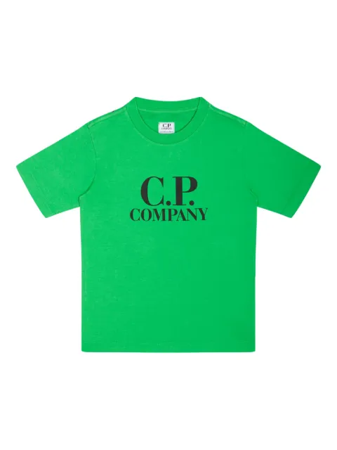 C.P. Company playera con logo estampado