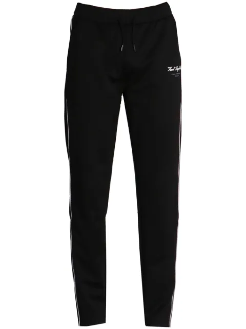Karl Lagerfeld logo-embroidered drawstring-waist track pants