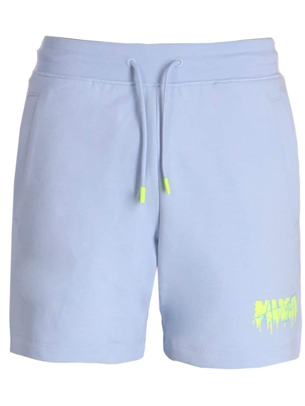 Hugo Dapalmi Cotton Shorts In Blue