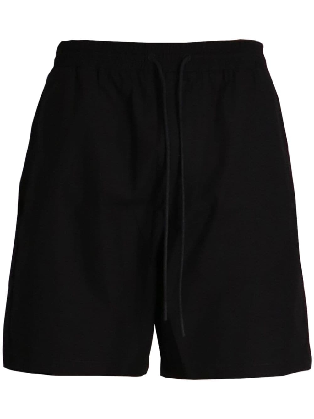 Hugo Dan Drawstring Cotton Shorts In Black