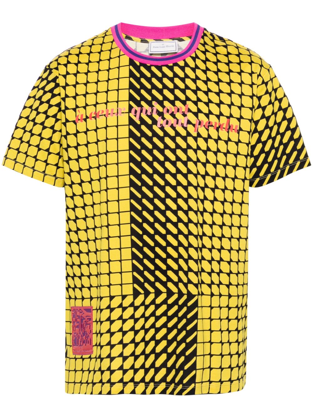 Pierre-louis Mascia Gremei Graphic-print T-shirt In Yellow