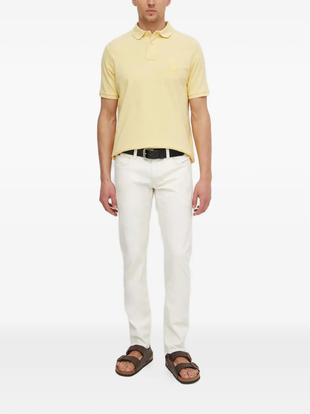 Polo Ralph Lauren Poloshirt met geborduurd logo Geel
