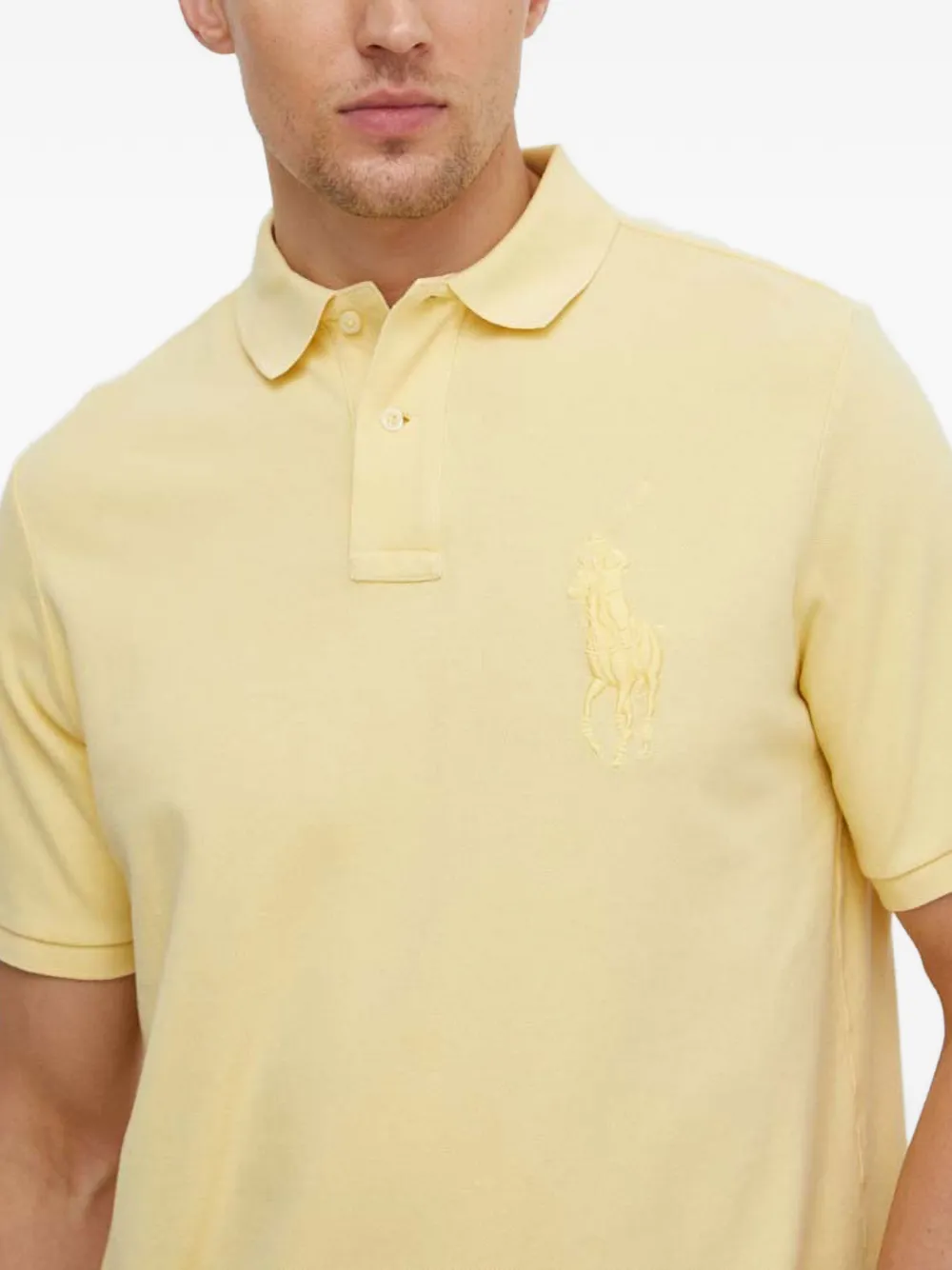 Polo Ralph Lauren Poloshirt met geborduurd logo Geel