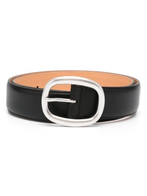 SANDRO leather buckle belt