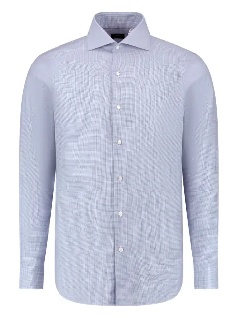 Finamore 1925 Napoli camisa Katoen a cuadros con botones