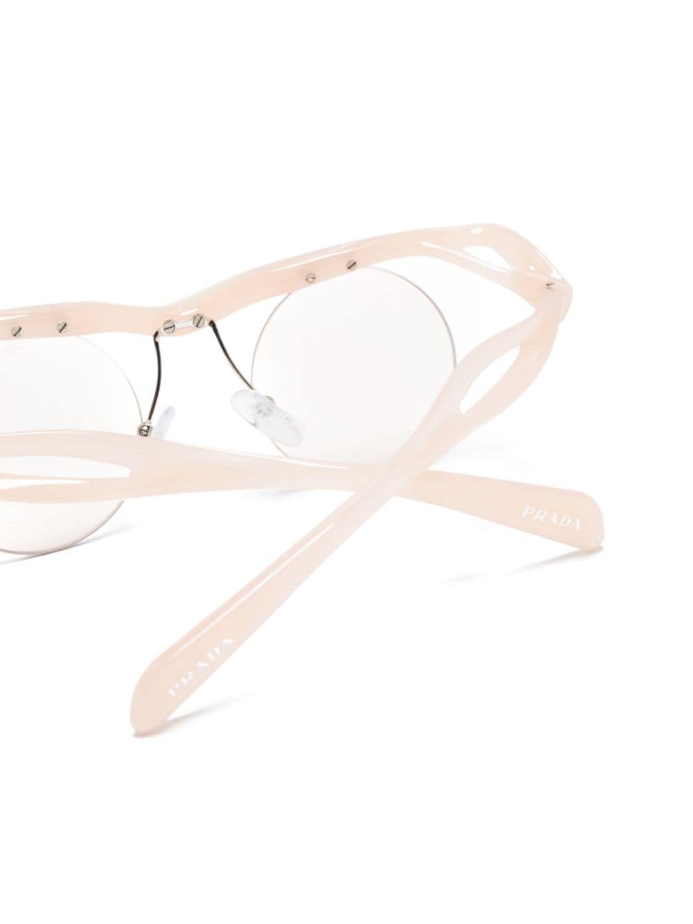 Shop Prada Runway Round-frame Sunglasses In Pink