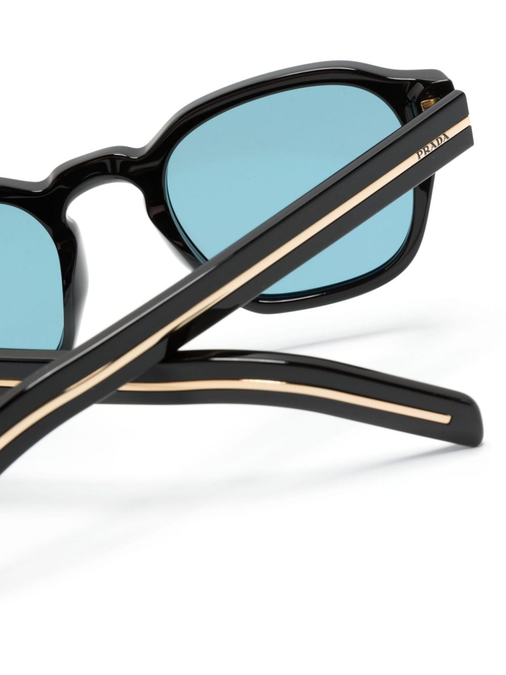Shop Prada Square-frame Sunglasses In Black