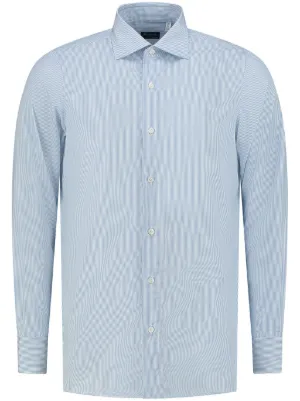 Finamore 1925 Napoli Striped Cotton Shirt | White | FARFETCH TW