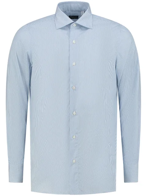 Finamore 1925 Napoli camisa con rayas estampadas