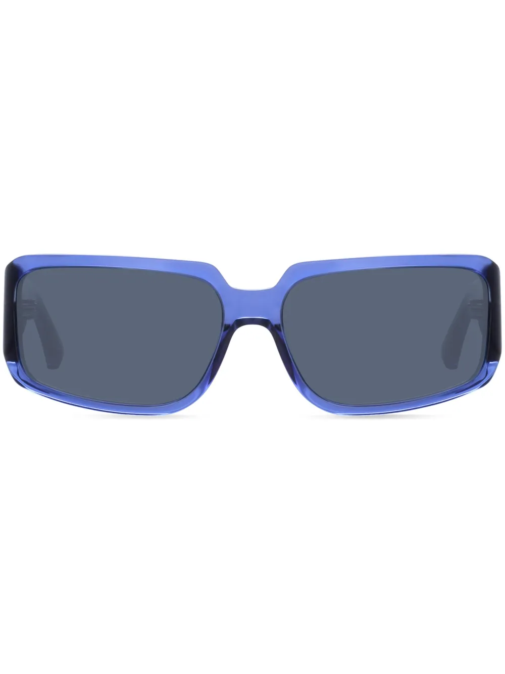 Linda Farrow Occhiali da sole rettangolari x Dries Van Noten - Blu