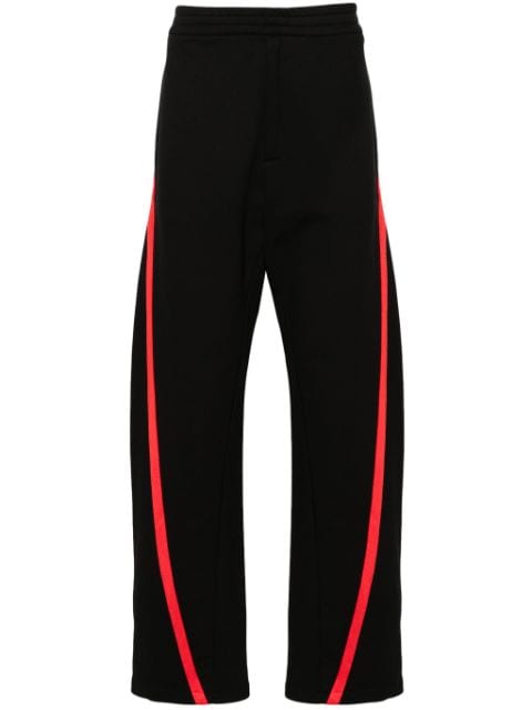 Alexander McQueen striped mid-rise track trousers