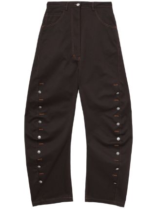 Kiko Kostadinov Apollinaire Boyfriend Trousers | Brown | FARFETCH