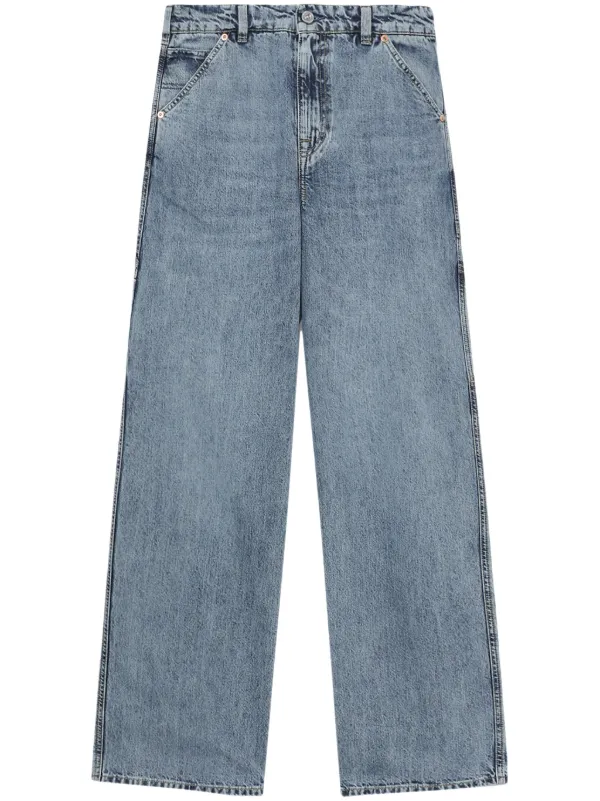 OUR LEGACY high-rise wide-leg Jeans | Blue | FARFETCH