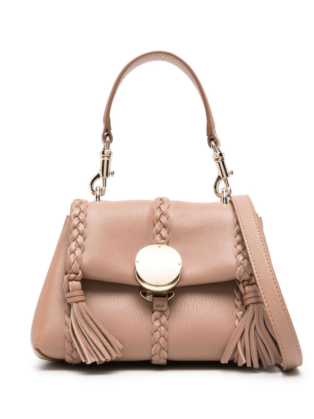 Shop Chloé Mini Penelope Shoulder Bag In Pink