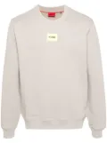 HUGO logo-patch cotton sweatshirt - Grey