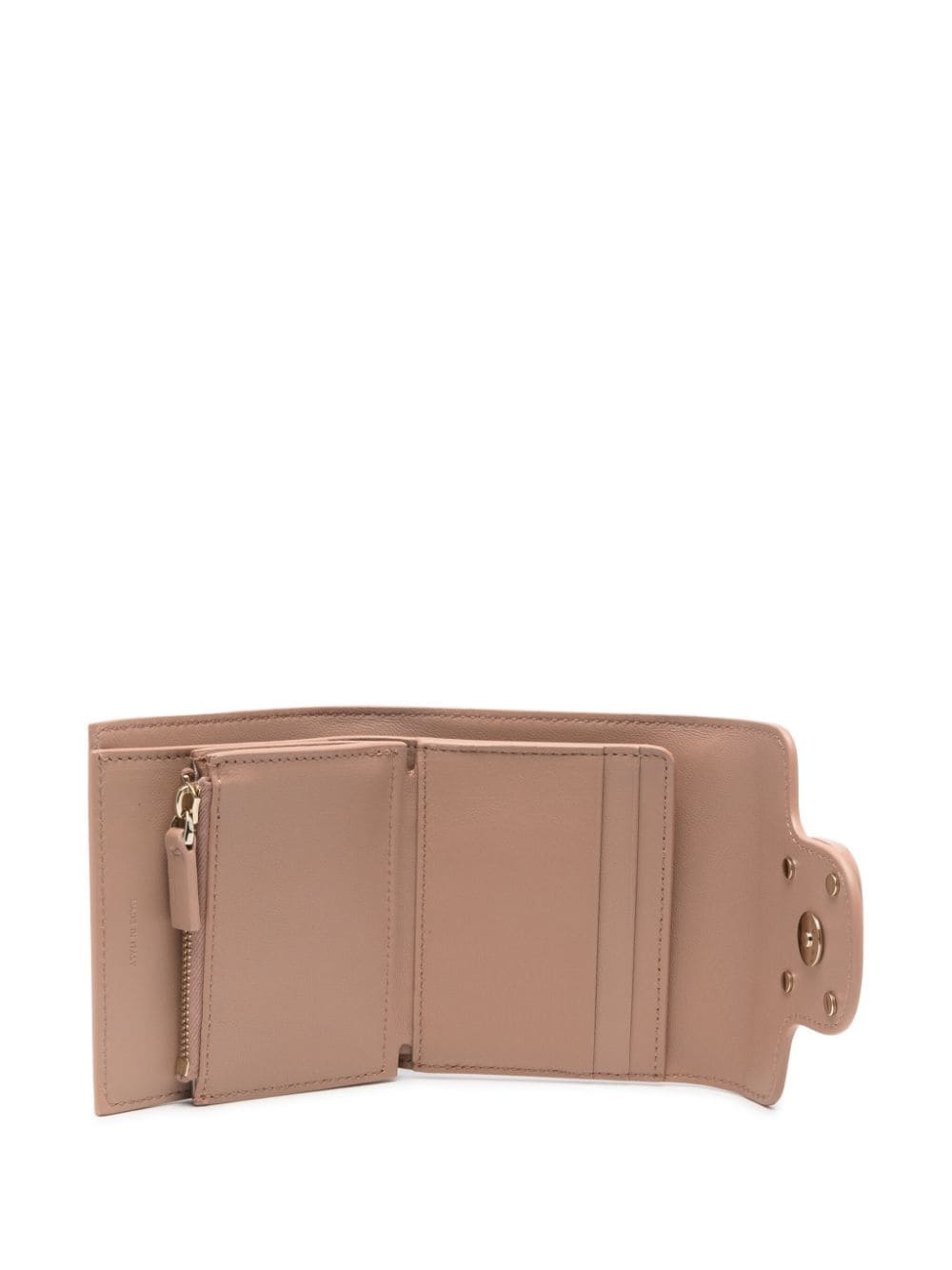 Shop Valentino Vlogo Signature Leather Wallet In Pink