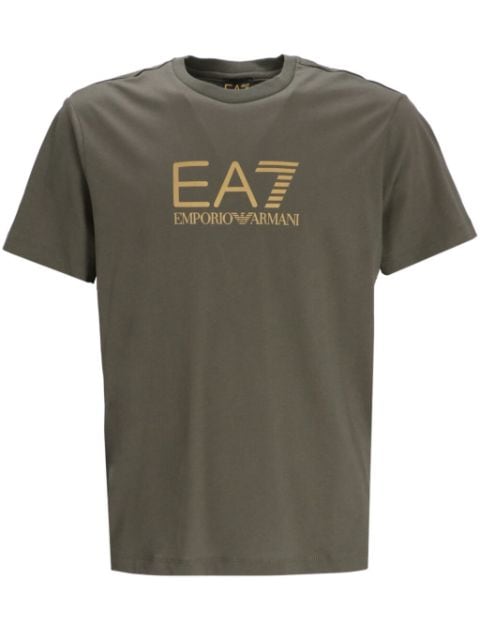 Ea7 Emporio Armani logo-print cotton T-shirt