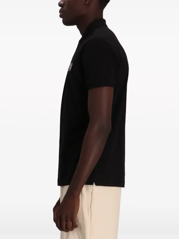 Tシャツ・カットソー EMPORIO ARMANI Black Cotton Polo Shirt Emporio Armani Polo Shirt Cotton Man Black 3H1F69 1JPGZ 2 Sz