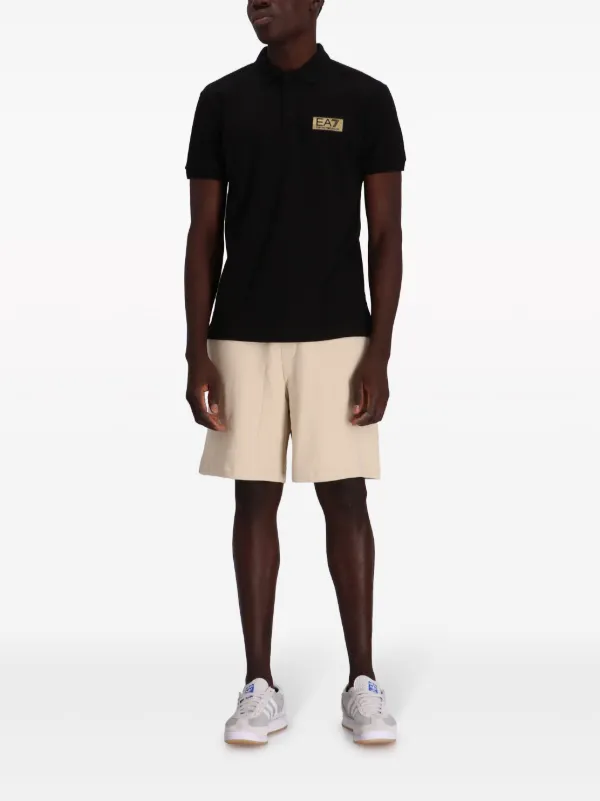 Tシャツ・カットソー EMPORIO ARMANI Black Cotton Polo Shirt Emporio Armani Polo Shirt Cotton Man Black 3H1F69 1JPGZ 2 Sz