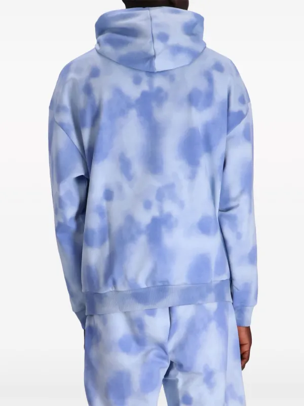 HUGO Dolta tie-dye Hoodie | Blue | FARFETCH UK