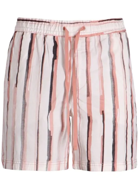 BOSS Sandrew striped drawstring shorts 