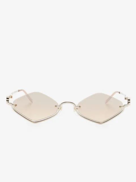Gucci Eyewear half-rim geometric-frame sunglasses