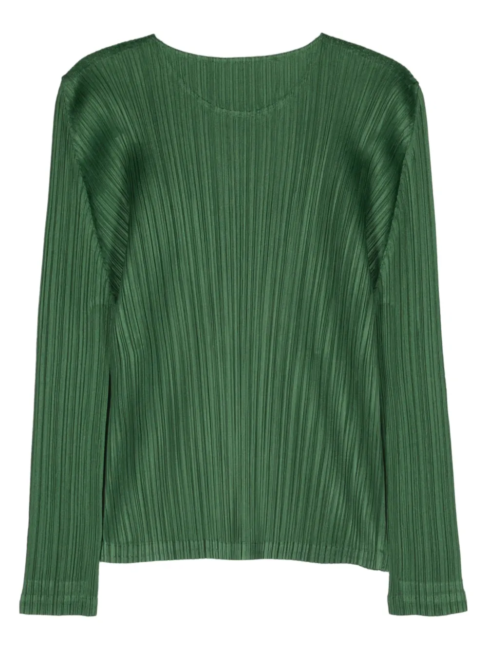 Pleats Please Issey Miyake February pleated top - Groen