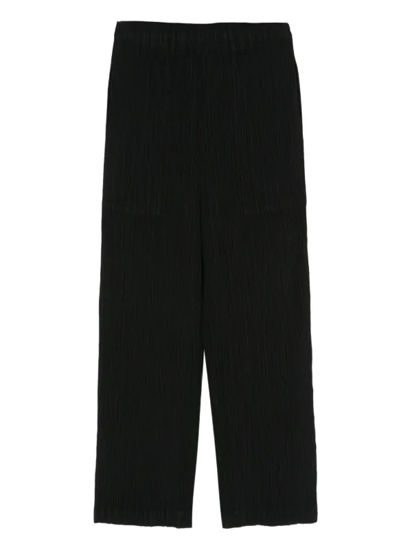 Pleats Please Issey Miyake プリーツ クロップドパンツ | ブラック 
