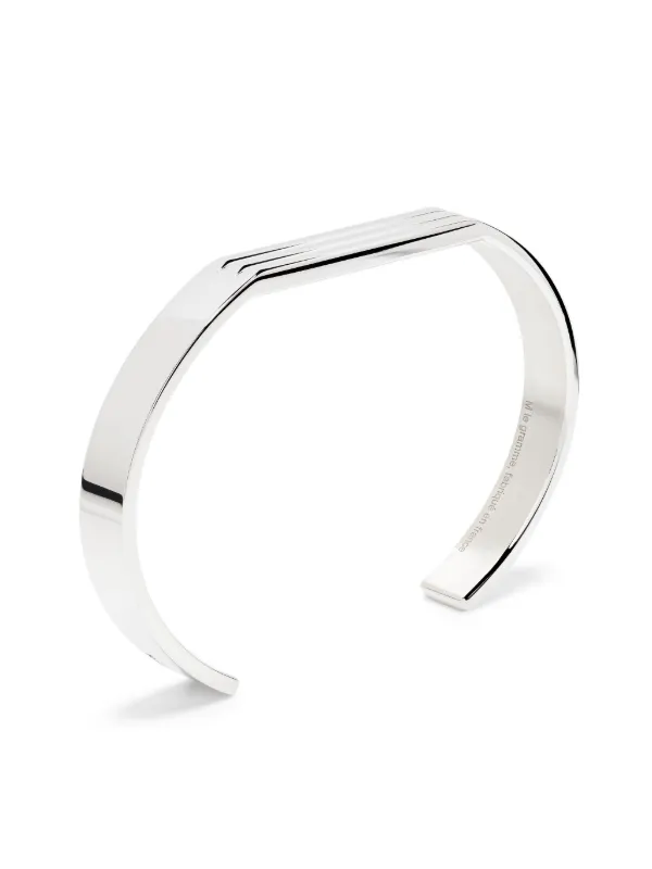 Le Gramme Sterling Silver 21g Godron Bracelet | シルバートーン