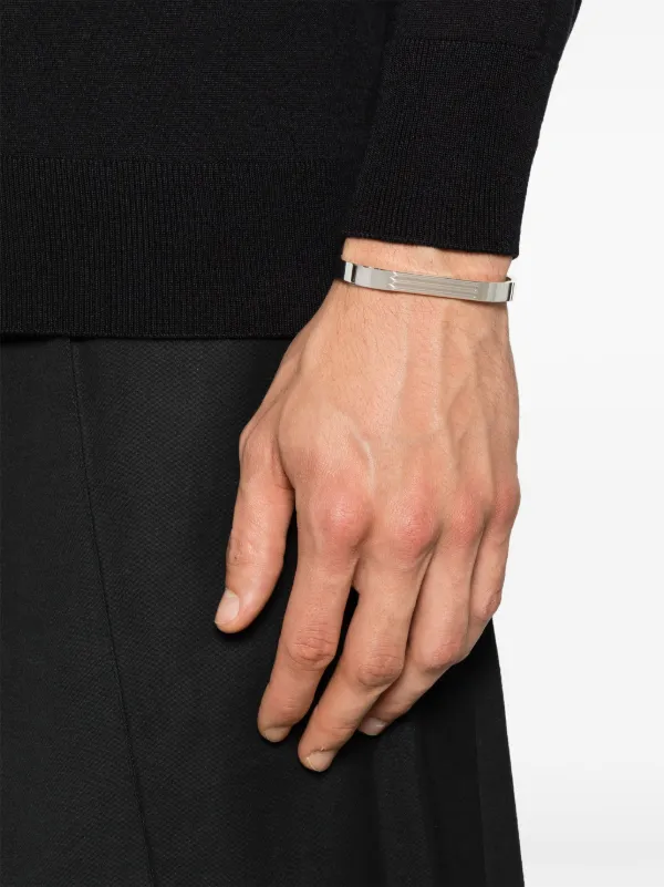 Le Gramme Sterling Silver 21g Godron Bracelet | シルバートーン