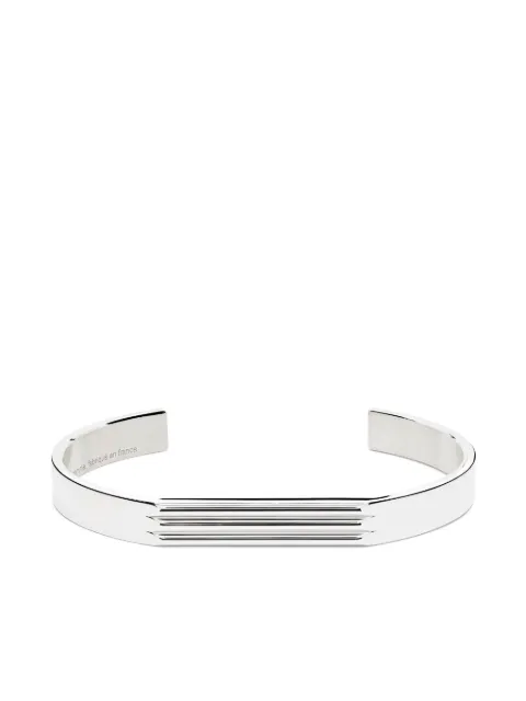 Le Gramme sterling silver 21g Godron bracelet