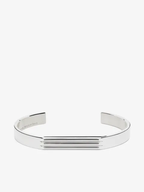 Le Gramme sterling silver 21g Godron bracelet