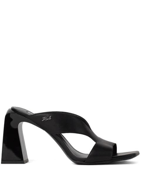 Karl Lagerfeld Astra Nova smooth-leather mules