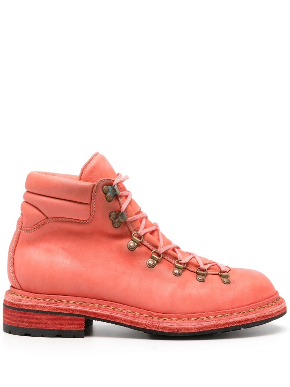 Guidi 19 Leather Boots In Pink