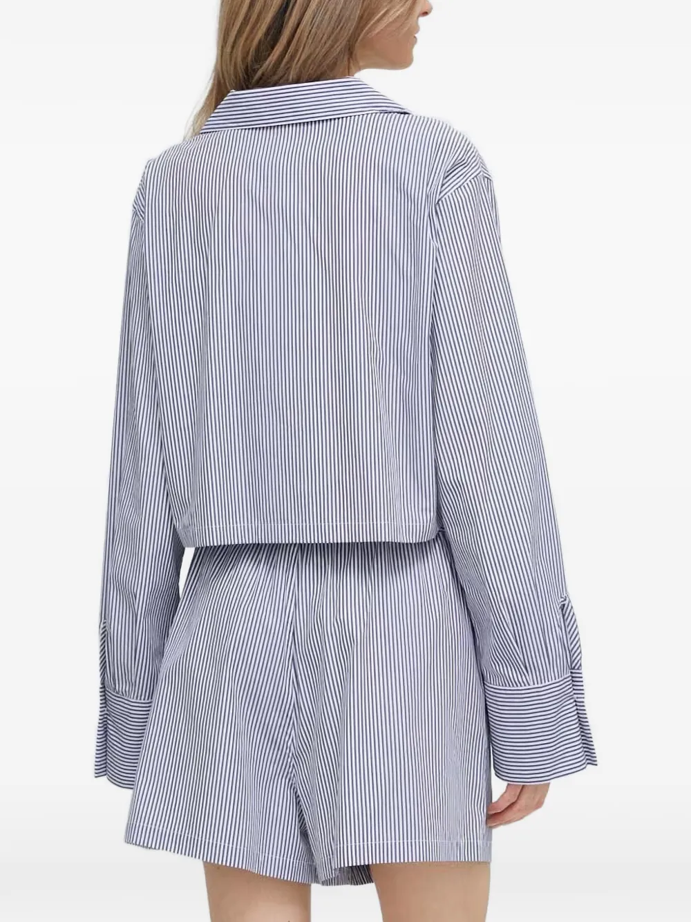  Polo Ralph Lauren Poplin Striped Pyjama Set - Blue 