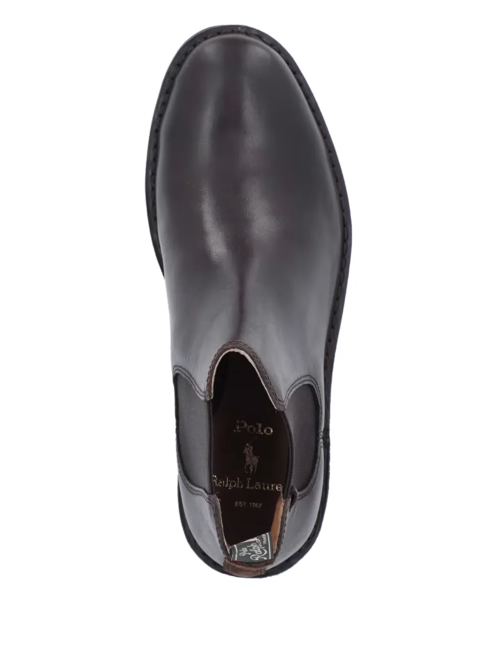 Polo Ralph Lauren leather chelsea boots Brown