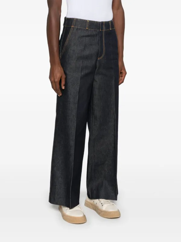 SANDRO ワイドジーンズ | ブルー | FARFETCH JP
