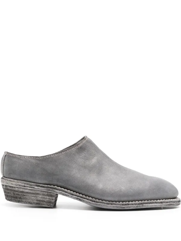 Guidi レザーミュール | グレー | FARFETCH JP