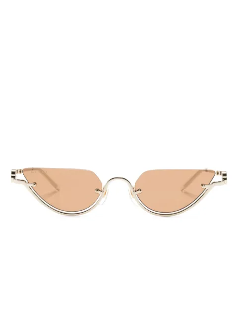 Gucci Eyewear half-rim geometric-frame sunglasses