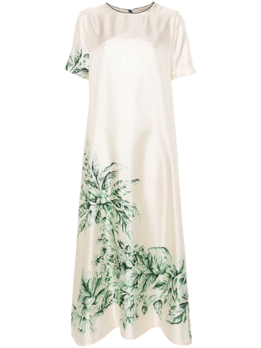F.r.s For Restless Sleepers Criso Floral-print Dress In Neutrals