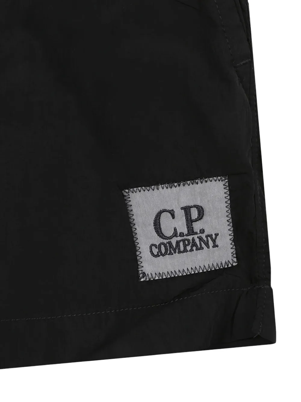 C.P. Company Kids Zwembroek met logopatch Zwart