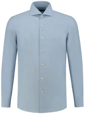 Finamore 1925 Napoli long-sleeved cotton-blend Shirt | Grey