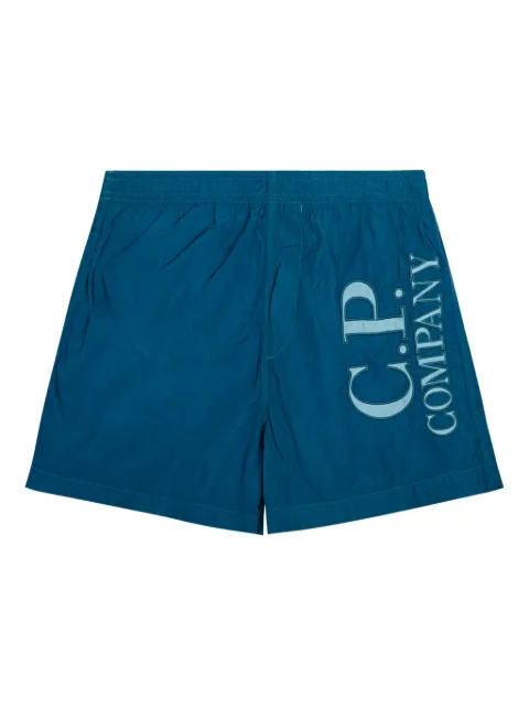 C.P. Company shorts de playa con aplique del logo