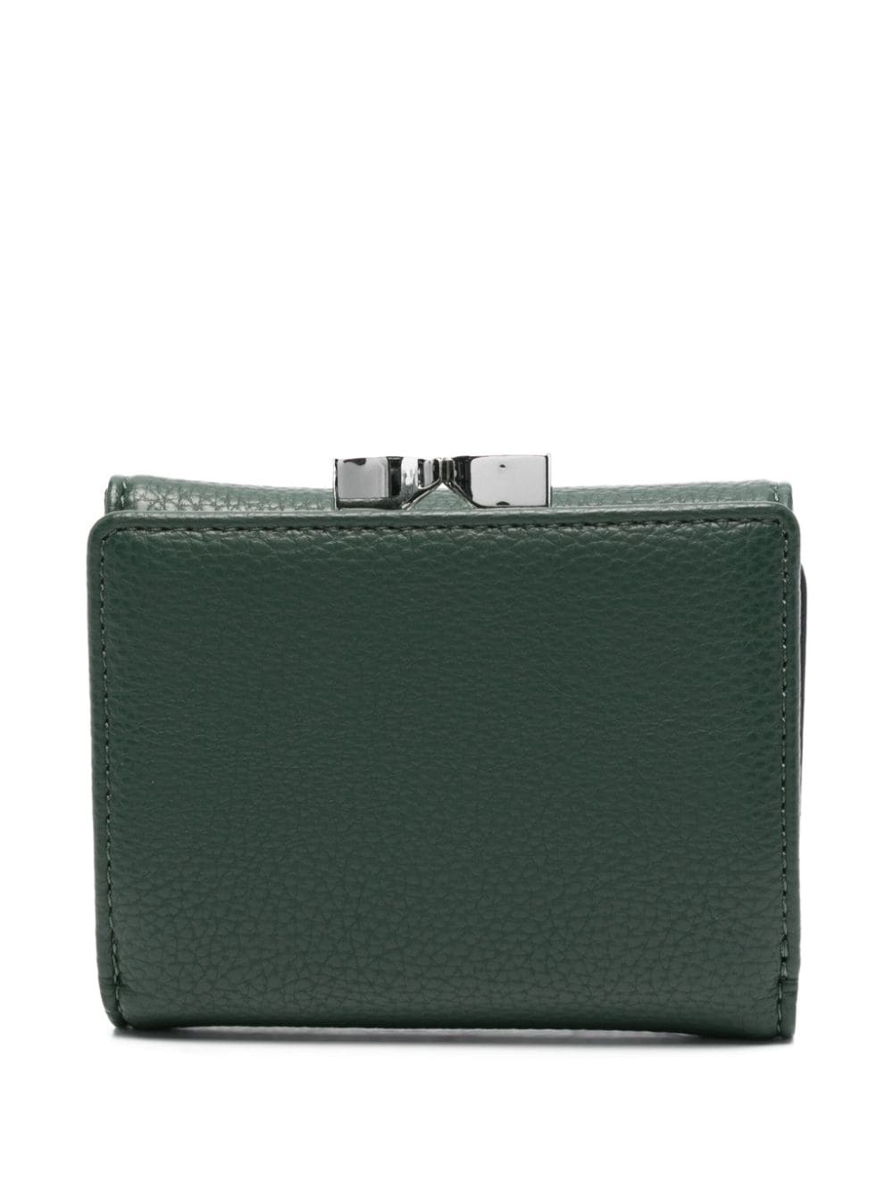 Shop Vivienne Westwood Orb-motif Grained Wallet In Green