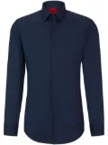 HUGO classic-collar button-up shirt - Blue